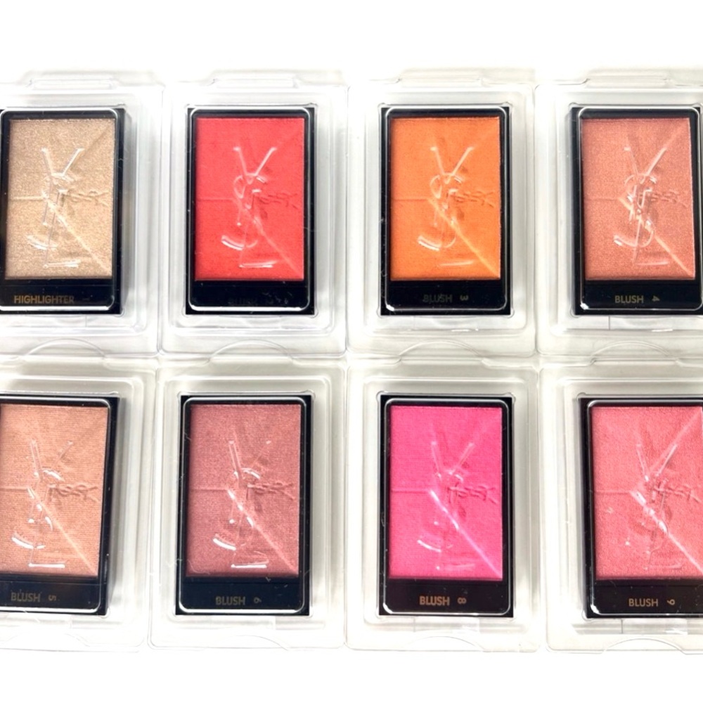 YSL - Highlighter & Blushes - BRAND NEW in Plastic Cases - .11oz. (3g)